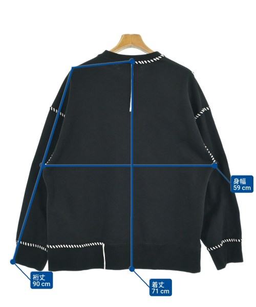 MAISON SPECIAL（メゾンスペシャル）スウェット 黒 サイズ:2(M位) メンズ/2200638680133