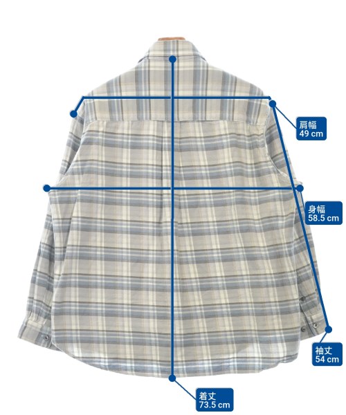 MAISON SPECIAL（メゾンスペシャル）カジュアルシャツ グレー サイズ:0(XS位) メンズ/2200639401089