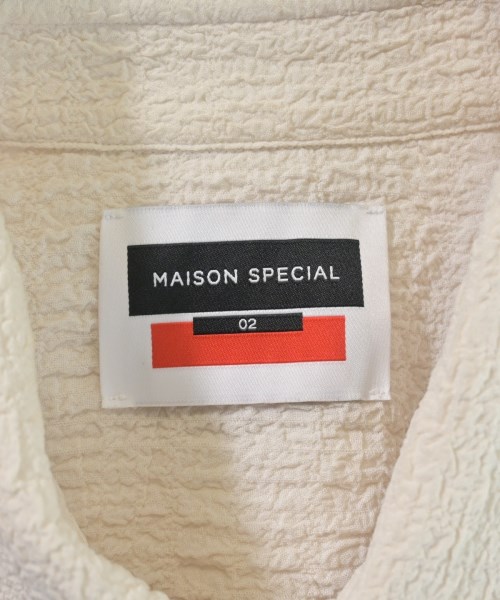 MAISON SPECIAL（メゾンスペシャル）カジュアルシャツ 白 サイズ:2(M位) メンズ/2200643874053