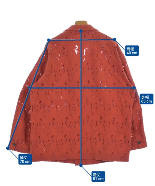 MAISON SPECIAL（メゾンスペシャル）カジュアルジャケット オレンジ サイズ:2(M位) メンズ/2200623083079