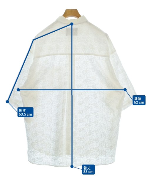 MAISON SPECIAL（メゾンスペシャル）カジュアルシャツ 白 サイズ:2(M位) メンズ/2200613696043