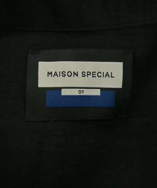 MAISON SPECIAL（メゾンスペシャル）カジュアルシャツ 黒 サイズ:1(S位) メンズ/2200620340755