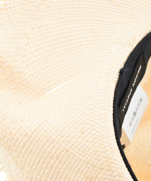 MAISON SPECIAL（メゾンスペシャル）ストローハット 白 サイズ:- メンズ/2200628129093