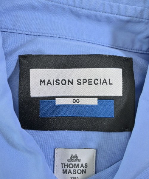 MAISON SPECIAL（メゾンスペシャル）カジュアルシャツ 青 サイズ:00(S位) メンズ/2200615305042