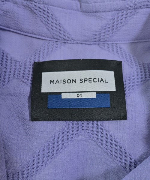 MAISON SPECIAL（メゾンスペシャル）カジュアルシャツ 紫 サイズ:01(S位) メンズ/2200617114093