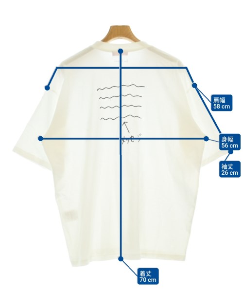 MAISON SPECIAL（メゾンスペシャル）Tシャツ・カットソー 白 サイズ:46(M位) メンズ/2200672162251