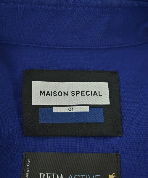MAISON SPECIAL（メゾンスペシャル）カジュアルシャツ 青 サイズ:1(S位) メンズ/2200675850025