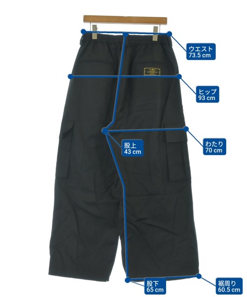 MAISON SPECIAL（メゾンスペシャル）カーゴパンツ 黒 サイズ:1(S位) メンズ/2200677017600