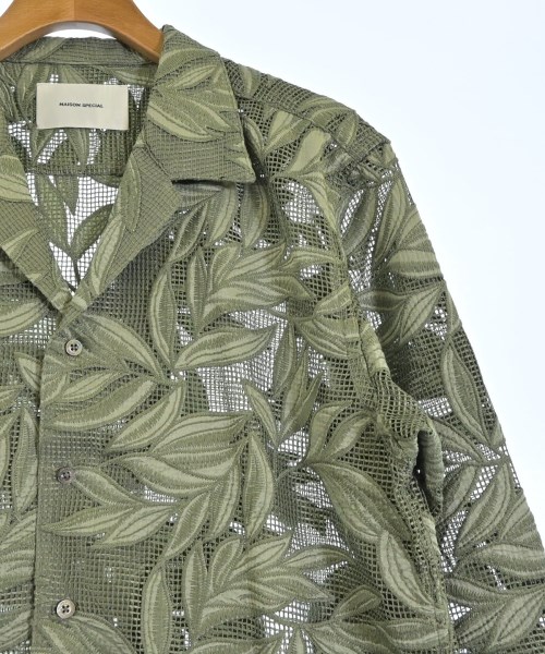 MAISON SPECIAL（メゾンスペシャル）カジュアルシャツ 緑 サイズ:1(S位) メンズ/2200672861383