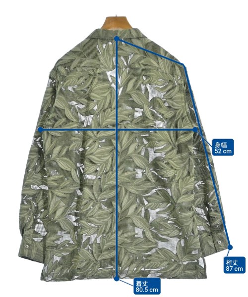 MAISON SPECIAL（メゾンスペシャル）カジュアルシャツ 緑 サイズ:1(S位) メンズ/2200672861383