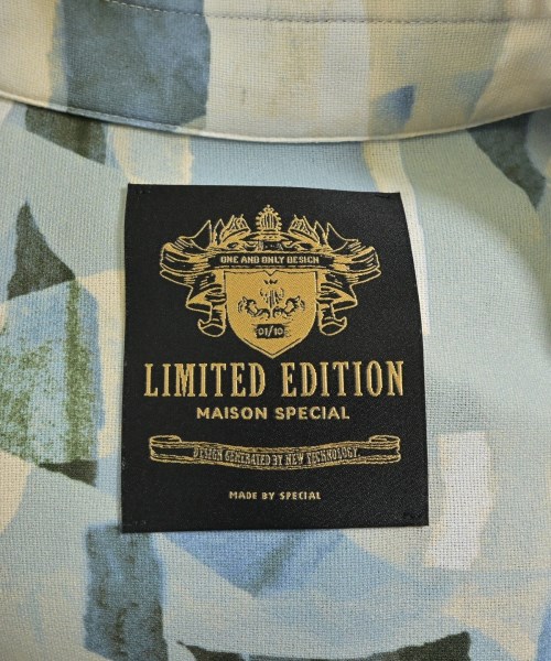 MAISON SPECIAL（メゾンスペシャル）カジュアルシャツ 青 サイズ:1(S位) メンズ/2200672861420