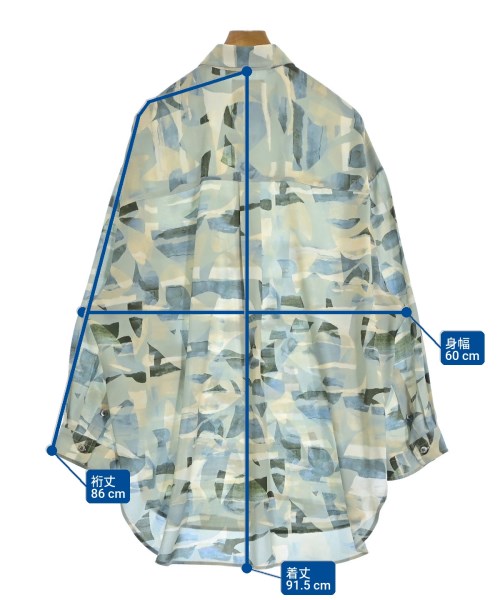 MAISON SPECIAL（メゾンスペシャル）カジュアルシャツ 青 サイズ:1(S位) メンズ/2200672861420