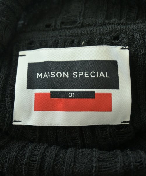 MAISON SPECIAL（メゾンスペシャル）ニット・セーター 黒 サイズ:1(S位) メンズ/2200694046041