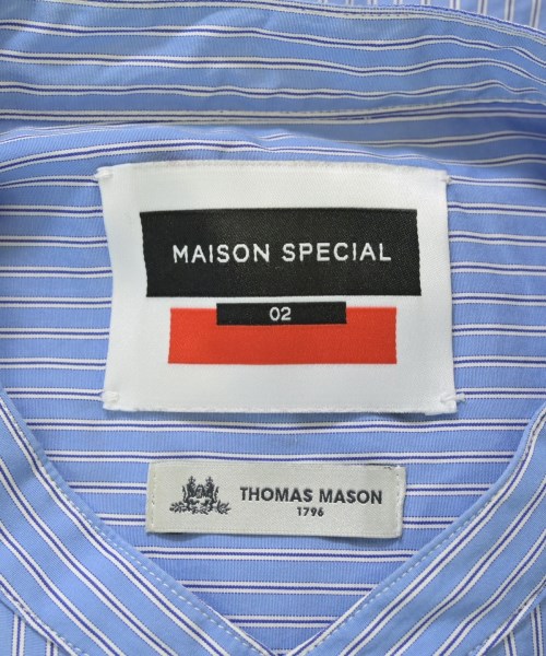 MAISON SPECIAL（メゾンスペシャル）カジュアルシャツ 青 サイズ:2(M位) メンズ/2200699843034