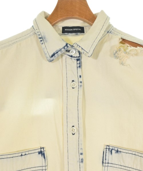 MAISON SPECIAL（メゾンスペシャル）カジュアルシャツ 白 サイズ:F メンズ/2200653332260