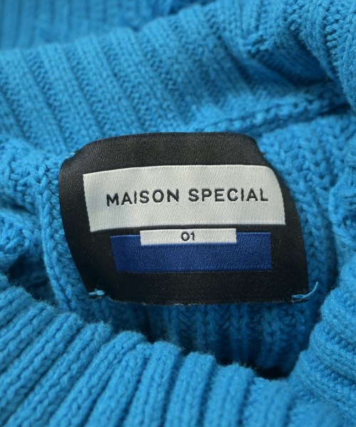 MAISON SPECIAL（メゾンスペシャル）ニット・セーター 青 サイズ:01(S位) メンズ/2200659244079
