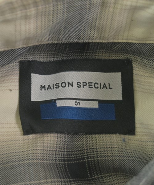 MAISON SPECIAL（メゾンスペシャル）カジュアルシャツ 白 サイズ:1(S位) メンズ/2200659285010