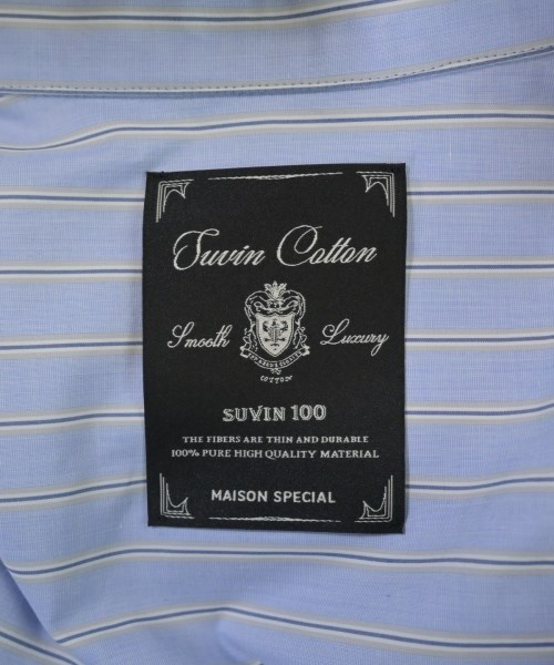MAISON SPECIAL（メゾンスペシャル）カジュアルシャツ 青 サイズ:0(XS位) メンズ/2200659290052