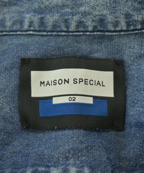 MAISON SPECIAL（メゾンスペシャル）カジュアルシャツ 青 サイズ:02(M位) メンズ/2200711050013