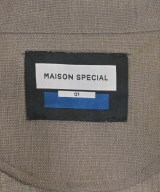 MAISON SPECIAL（メゾンスペシャル）カジュアルシャツ 茶 サイズ:01(S位) メンズ/2200711050044