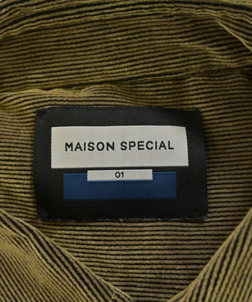MAISON SPECIAL（メゾンスペシャル）カジュアルシャツ カーキ サイズ:1(S位) メンズ/2200716769033