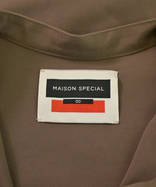 MAISON SPECIAL（メゾンスペシャル）カジュアルシャツ 茶 サイズ:00(XS位) メンズ/2200645524109
