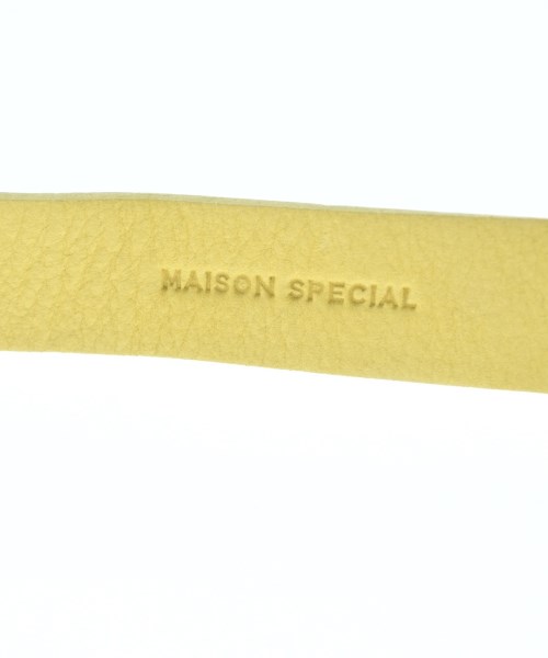 MAISON SPECIAL（メゾンスペシャル）ベルト 黄 サイズ:- メンズ/2200643782174