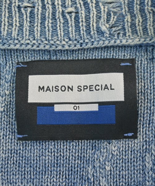 MAISON SPECIAL（メゾンスペシャル）カーディガン 青 サイズ:1(S位) メンズ/2200700842049