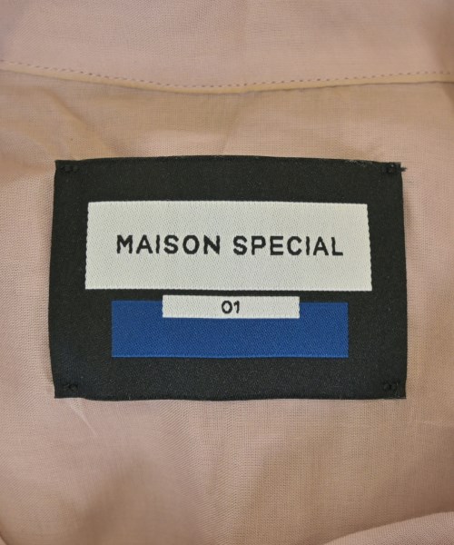 MAISON SPECIAL（メゾンスペシャル）カジュアルシャツ ピンク サイズ:1(S位) メンズ/2200700842148