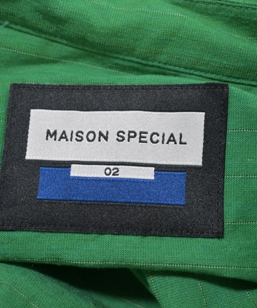MAISON SPECIAL（メゾンスペシャル）カジュアルシャツ 緑 サイズ:2(M位) メンズ/2200705261210