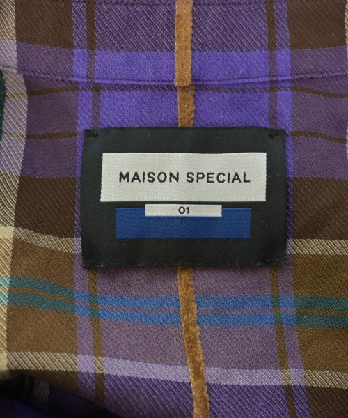 MAISON SPECIAL（メゾンスペシャル）カジュアルシャツ 紫 サイズ:1(S位) メンズ/2200705977098