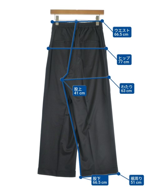 MAISON SPECIAL（メゾンスペシャル）スラックス 黒 サイズ:00(S位) メンズ/2200664743086