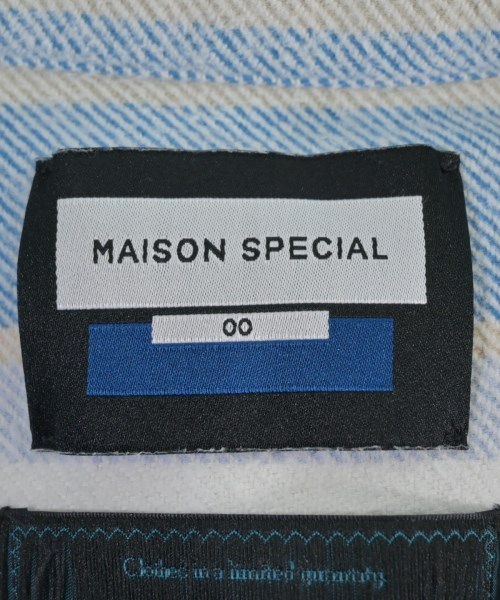 MAISON SPECIAL（メゾンスペシャル）カジュアルシャツ 青 サイズ:00(S位) メンズ/2200664743093