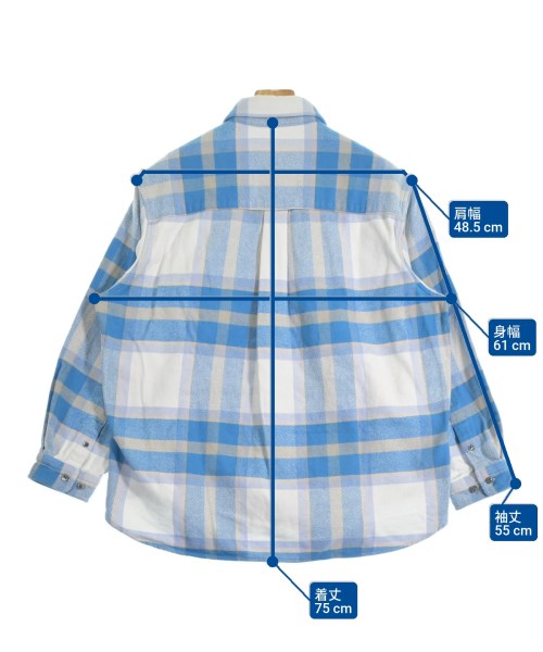 MAISON SPECIAL（メゾンスペシャル）カジュアルシャツ 青 サイズ:00(S位) メンズ/2200664743093