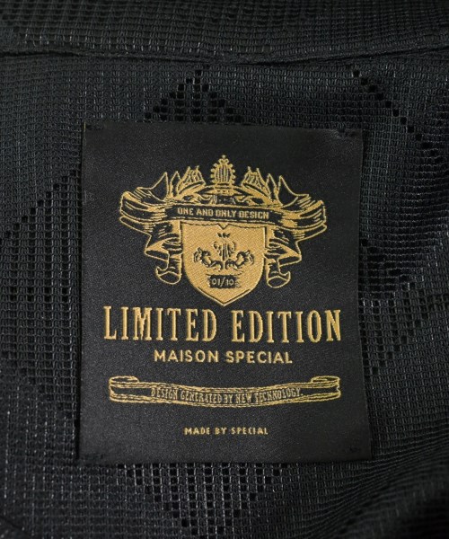 MAISON SPECIAL（メゾンスペシャル）カジュアルシャツ 黒 サイズ:1(S位) メンズ/2200661827116