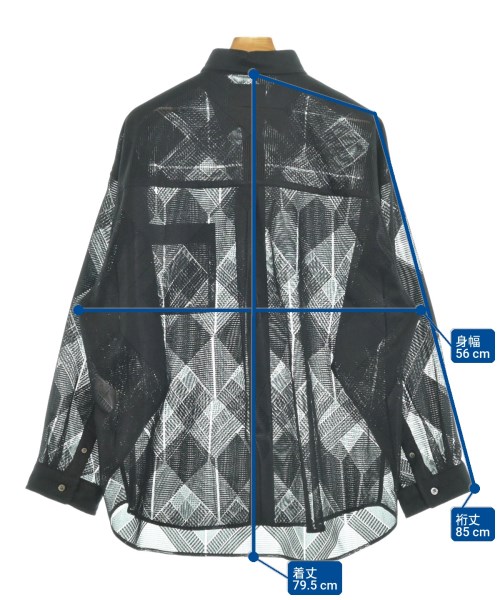 MAISON SPECIAL（メゾンスペシャル）カジュアルシャツ 黒 サイズ:1(S位) メンズ/2200661827116