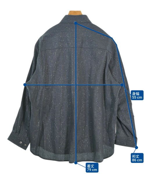 MAISON SPECIAL（メゾンスペシャル）カジュアルシャツ 紺 サイズ:0(XS位) メンズ/2200667613072