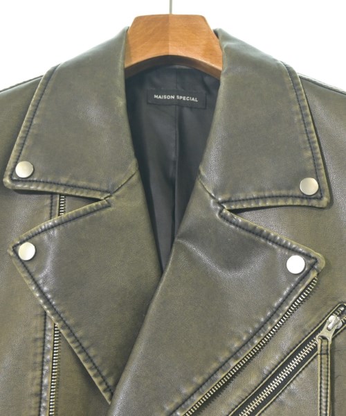 MAISON SPECIAL（メゾンスペシャル）ライダース カーキ サイズ:F メンズ/2200668032049