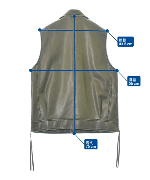 MAISON SPECIAL（メゾンスペシャル）ライダース カーキ サイズ:F メンズ/2200668032049