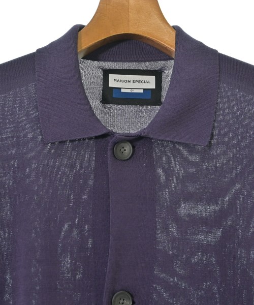 MAISON SPECIAL（メゾンスペシャル）カーディガン 紫 サイズ:1(S位) メンズ/2200664146030