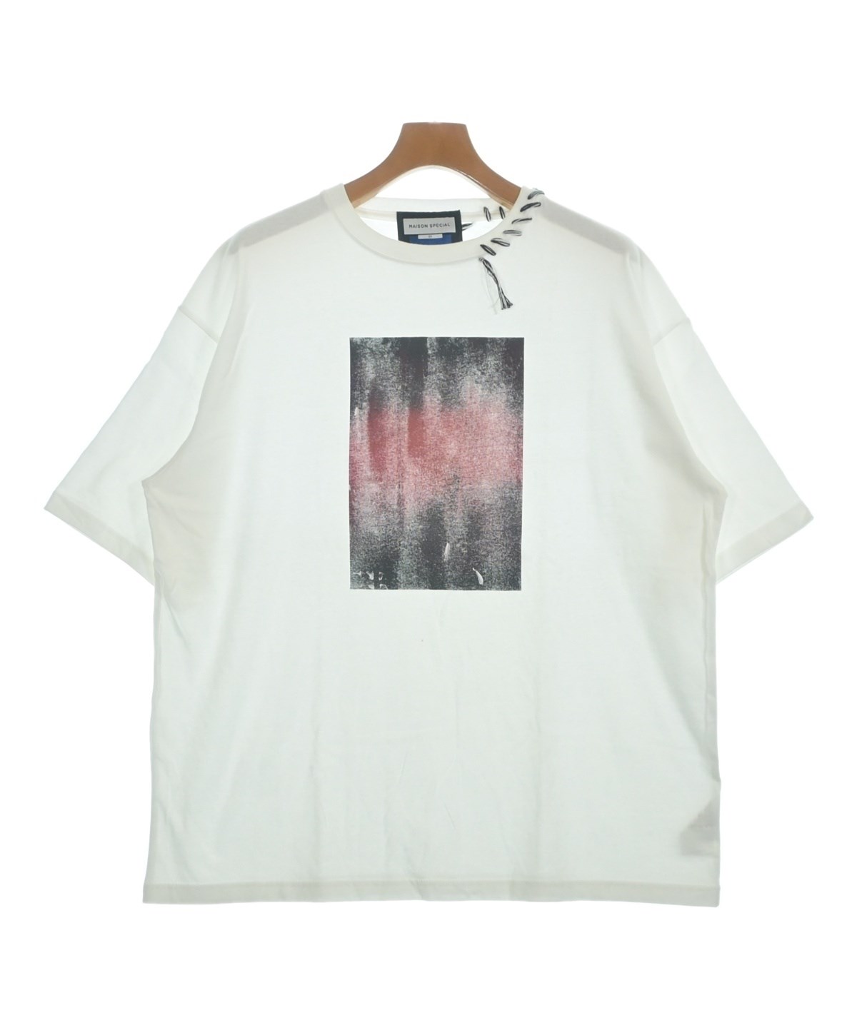 メゾンスペシャル貴重 ハート型カットアウト Tシャツ リメイクTシャツ 白T MAISON SPECIAL（メゾンスペシャル）Tシャツ・カットソー 白 サイズ:1