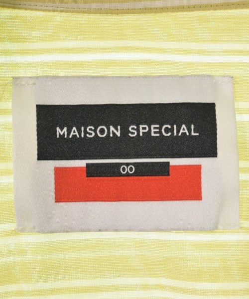 MAISON SPECIAL（メゾンスペシャル）カジュアルシャツ 黄 サイズ:00(XS位) メンズ/2200733901041