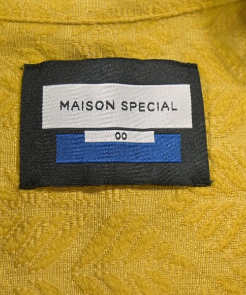 MAISON SPECIAL（メゾンスペシャル）カジュアルシャツ 黄 サイズ:00(XS位) メンズ/2200732209643