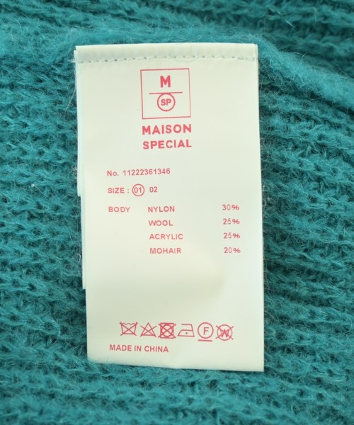 MAISON SPECIAL（メゾンスペシャル）ニット・セーター 緑 サイズ:1(S位) メンズ/2200721660042