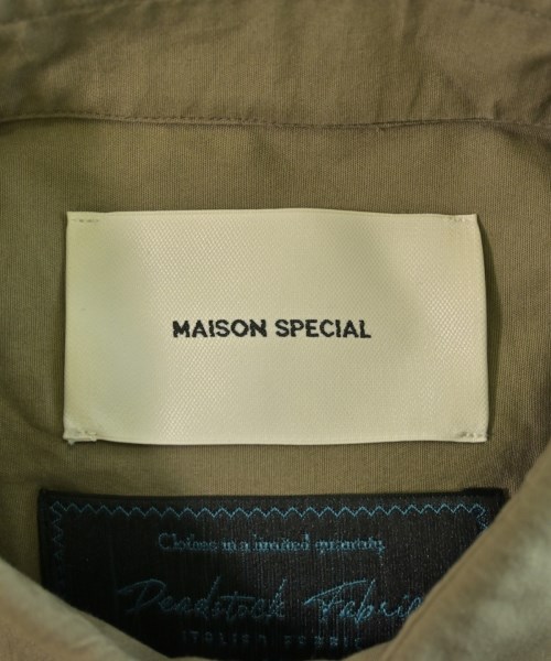 MAISON SPECIAL（メゾンスペシャル）カジュアルシャツ 茶 サイズ:1(S位) メンズ/2200726821011