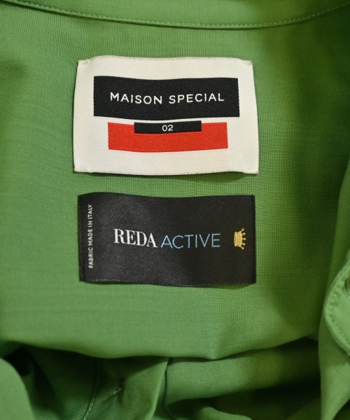 MAISON SPECIAL（メゾンスペシャル）カジュアルシャツ 緑 サイズ:02(M位) メンズ/2200682020015