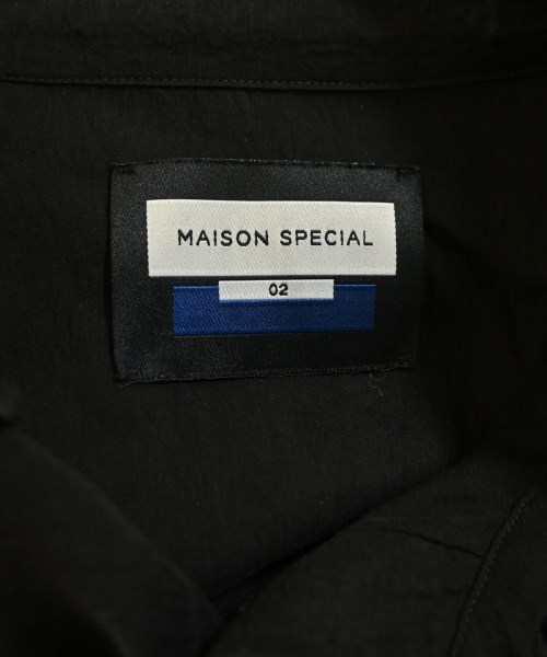 MAISON SPECIAL（メゾンスペシャル）カジュアルシャツ 黒 サイズ:02(M位) メンズ/2200682020022