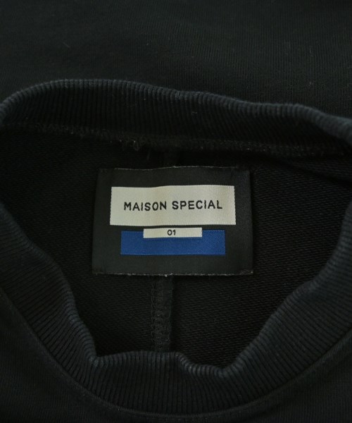 MAISON SPECIAL（メゾンスペシャル）スウェット 黒 サイズ:1(S位) メンズ/2200684911052