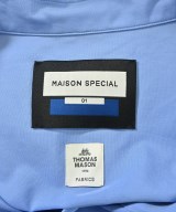 MAISON SPECIAL（メゾンスペシャル）カジュアルシャツ 青 サイズ:1(M位) メンズ/2200685140222
