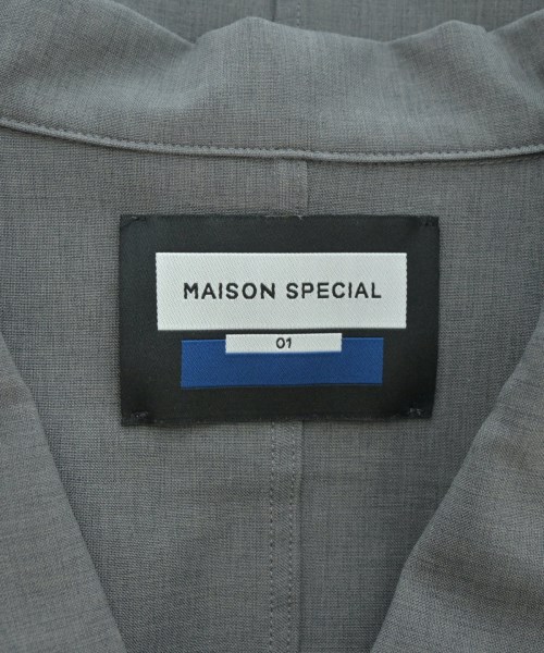 MAISON SPECIAL（メゾンスペシャル）カジュアルシャツ グレー サイズ:1(S位) メンズ/2200681839038